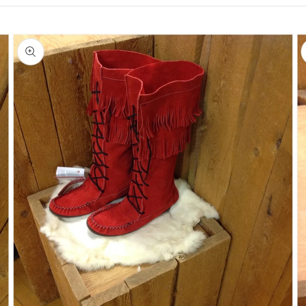 Mukluks - Bastian Knee High Red. Size 7